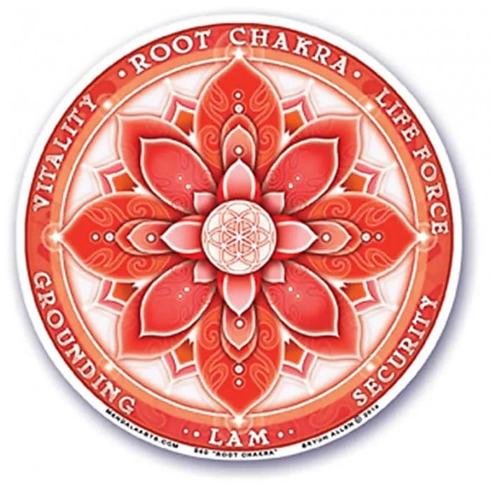 Window Sticker Root Chakra - 10.5Cm