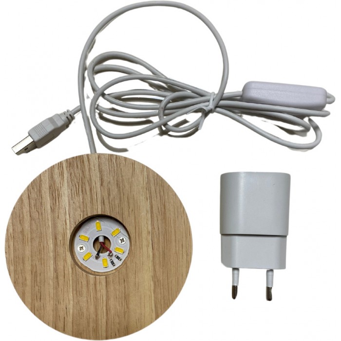 Βάση Με Φως Που Αλλάζει Χρώματα USB