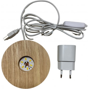Βάση Με Φως Που Αλλάζει Χρώματα USB