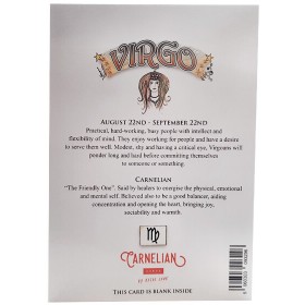 Capricorn Zodiac Card With Gemstone